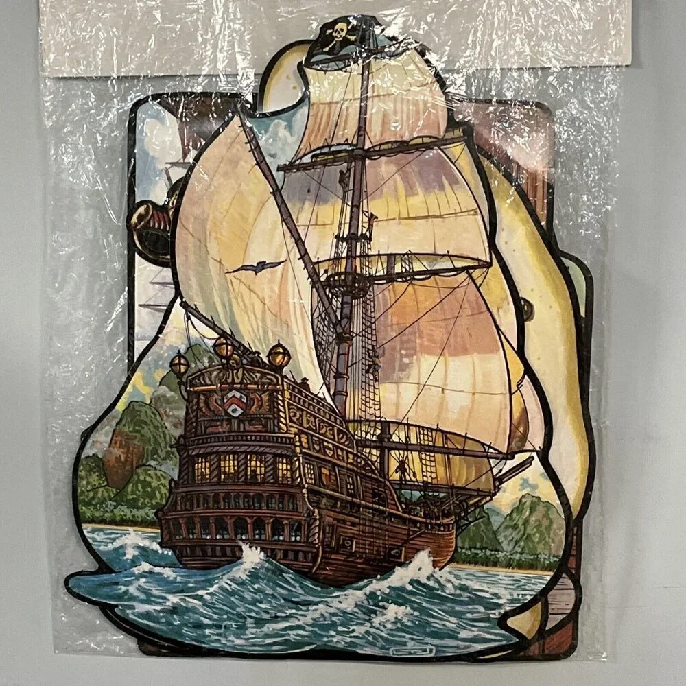 Vintage Pirate Adventures Diecut Cutouts 1996 Beistle 4 Pack Decorations‎ New